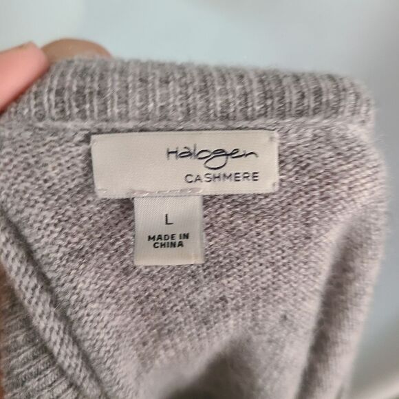 Halogen Cashmere Rhinestone Embellished Sweater - Picture 6 of 6